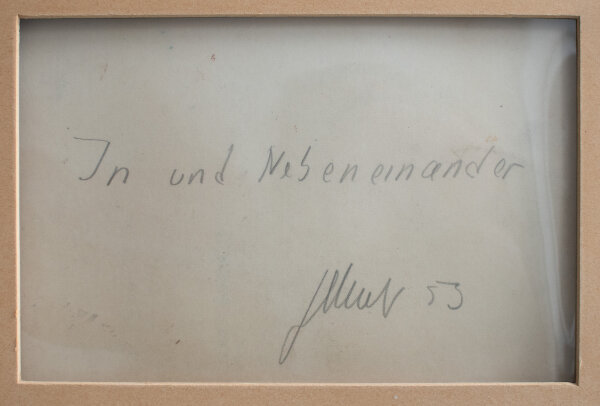 Fritz Winter | In und Nebeneinander | Öl auf Pappe | 1953