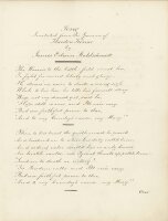 Theodor Körner | Illustriertes Gedicht nach | Aquarell | 1834