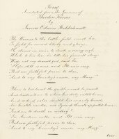 Theodor Körner | Illustriertes Gedicht nach | Aquarell | 1834