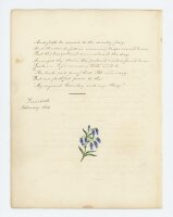 Theodor Körner | Illustriertes Gedicht nach | Aquarell | 1834