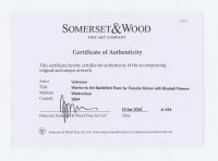 Theodor Körner | Illustriertes Gedicht nach | Aquarell | 1834