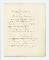 Theodor Körner | Illustriertes Gedicht nach | Aquarell | 1834