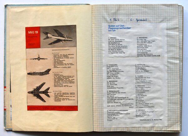 W. Kottbus | Studienheft der Offiziershochschule "Franz Mehring" | Studienbuch | ca. 1972-75