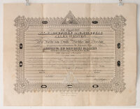 Loge Minerva zu den drei Palmen (Leipzig)  | Aufnahmeurkunde | Urkunde | 1860