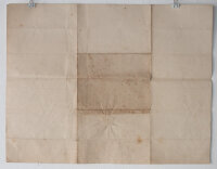 Loge Minerva zu den drei Palmen (Leipzig)  | Aufnahmeurkunde | Urkunde | 1860