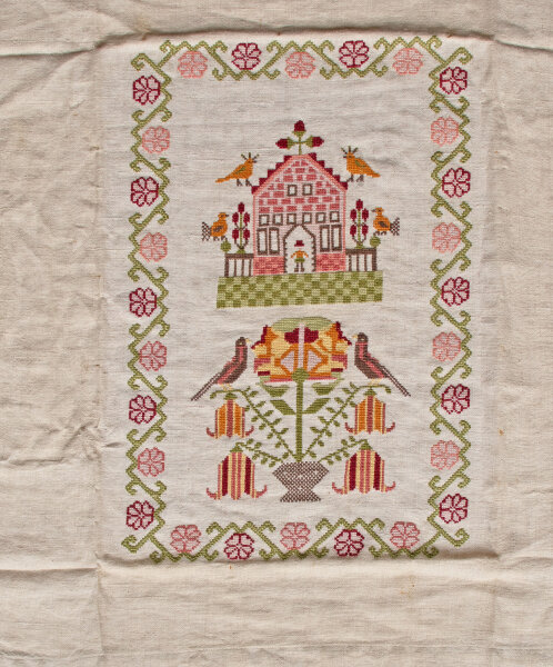 Englisch | Tuch | Embroidery | 19 Jhd.