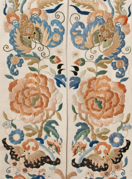 Chinesisch | Gewandärmelpaneele | Embroidery | 19 Jhd.