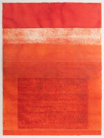 Wolfgang E. Biedermann | ohne Titel (rote Komposition) | Mischtechnik über Farbradierung | 1998/1999