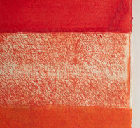 Wolfgang E. Biedermann | ohne Titel (rote Komposition) | Mischtechnik über Farbradierung | 1998/1999