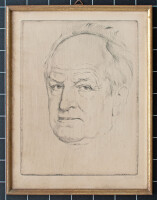 Emil Orlik | Gerhart Hauptmann | Kaltnadelradierung | Ca. 1924