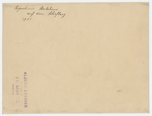 Albert Steiner | Segantinis Sterbehaus | Fotografie | 1921