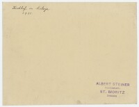 Albert Steiner | Kirchhof in Maloja | Fotografie | 1921